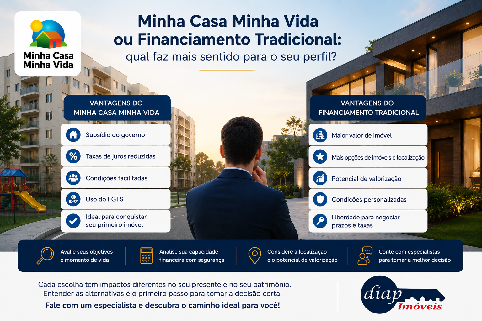 Minha Casa Minha Vida ou financiamento tradicional: qual faz mais sentido para o seu perfil?